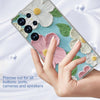 For Samsung Galaxy S25 Ultra 5G IMD Double Piece Simple Fresh Shockproof Phone Case(Colorful Flowers)