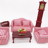 2 PCS 1:12 mini Doll House Dollhouse Garden Scene Simulation Flower Potted Clay Flower(Colour)