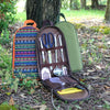 Outdoor BBQ Cookware Set Portable Storage Bag(Ethnic Style)