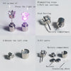 1 Pair Fashion LED Earrings Glowing Light Up Diamond Earring Stud(Colour)