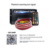 Car Startup Scan Through Hood LED Daytime Running Atmosphere Light, APP Control, Length:1.5m(Symphony)
