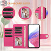 For Samsung Galaxy A06 5G Rhombic Texture Flip Leather Phone Case with Lanyard(Rose Red)