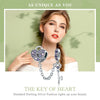 S925 Sterling Silver Accessories Charm Heart Key Safety Chain