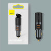 Baseus Share U+U 120W Together Fast Charge Car Charger with Cigarette Lighter Expansion Port(Grey)