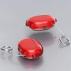 For Apple Beats Studio Buds / Buds+ Headphones Shape Clear Electroplated Acrylic Headset Protective Case(Red)