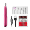 Aluminum Alloy Nail Grinding Machine USB Electric Nail Polish Remover(Rose Pink)