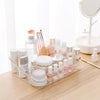 Plastic Multifunctional Dresser Cosmetics Shelf Storage Box(Coffee)