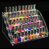 4 Layers Acrylic Nail Polish Display Rack Transparent Ladder Stand Cosmetic Essential Oil Bottle Holder
