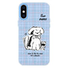 For iPhone XS Max Skin Feeling Jelly TPU Hybrid PC Phone Case(Puppy Blue)