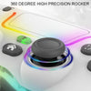 For PS4 Dazzle Color Light Wireless Bluetooth Grip(Black)