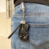 Mini Folding Pocket Knife Keychain Multitool - Blue