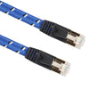 10m Gold Plated CAT-7 10 Gigabit Ethernet Ultra Flat Patch Cable for Modem Router LAN Network, Built with Shielded RJ45 Connector