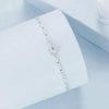 S925 Sterling Silver Platinum-Plated Teardrop-Shaped Zircon Bracelet(BSB185)