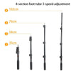 BEXIN P-264L Portable Outdoor Photography Camera Aluminum Alloy Hand-held Lamp Stand Monopod (Black)