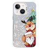 For iPhone 14 Plus Christmas Series PC Full Coverage Pattern Phone Case(CW056 White)
