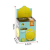 Fruit Cube 1:1 Simulation Puzzle Decompression Alien Cube Toy, Colour: Lemon