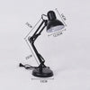 Wrought Iron Children Learning Desk Lamp Folding LED Eye Protection Lamp, US Plug, Size: 60cm(Golden)