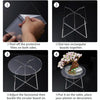 Mini Acrylic Round Desktop Plant Flower Pot Stand