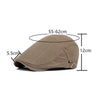 Cotton Solid Color Retro Style Cap Front Cap(Dark Khaki)