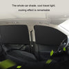 Heat-insulating Opaque Vinyl Coated Magnetic Car Curtains, Style: Full Blackout Rear Row