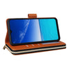 For Samsung Galaxy A13 5G / 4G Nine-card Slots Zipper Wallet Bag Leather Phone Case(Brown)