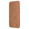 For Samsung Galaxy S25+ 5G NILLKIN QIN Series Pro Sliding Camera Cover Design Leather Phone Case(Brown)