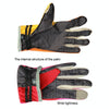 JUNGLE LEOPARD Outdoor Sports Mountaineering Full Finger Gloves Mesh Touch Screen Anti-Skid Gloves, Size: L(Blue+Lake Blue)