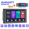 A2797 7 Inch Android WiFi 2+32G Central Control Large Screen Universal Car Navigation Reversing Video Player, Style: Standard+12Lights Camera