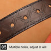 Dandali Men Microfiber Bottom Pin Buckle Belt Casual Jeans Waistband, Length: 110cm(Coffee)
