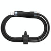 Nillkin 2.4A USB-C/Type-C to 8 Pin Silicone Data Cable, Length: 1.2m(Black)