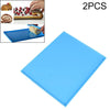 2 PCS Non-stick Cake Pad Swiss Roll Pad Baking Tools For Cakes Silicone Mat(Blue)