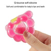 Baby Food-Grade Silicone Grape Teether Toddler Teething Sticks Fruit Silicone Nibbles, Color: With Box Pink