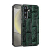 For Samsung Galaxy S24+ 5G ABEEL Beast Pattern 6D Micro-Embossed MagSafe Genuine Leather Phone Case(Green)