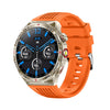 HT28 1.85 inch Silicone Strap IP68 Waterproof Smart Watch, Support Sleep Monitoring(Orange)