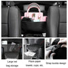 Car Central Control Seat Back Leather Multifunctional Storage Bag(Black)