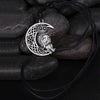 Owl Great Wisdom Ancient Silver Ancient Gold Couple Necklace(Antique Silver Plated)