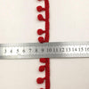 20 Yards Pompom Lace Ribbon Fur Ball Trim For Craft DIY Curtain Home Decorative Clothes Sewing Accessories(Light Rose Red)