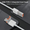 NK-1033TL Pro USB-C / Type-C, 8 Pin, USB to USB-C / Type-C, 2 x USB, RJ45, 3.5mm Multi-function Adapter(White)