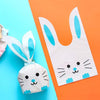 1bag Cartoon Rabbit Ears Gift Packaging Bags Candy Baking Snowflake Cookies Bags, Size: 13x23cm(Blue Cat)