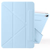 For iPad 10th Gen 10.9 2022 Fixed Buckle Magnetic Deformation Leather Tablet Case(Ice Blue)