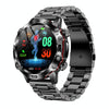 ET482 1.43 inch AMOLED Screen Sports Smart Watch Support Bluetooth Call /  ECG Function(Black Steel Band)