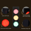 5W x 3 Retro Bar Restaurant Traffic Light Wrought Iron Engineering Glass LED Indoor Signal Wall Light(Red Yellow Green)