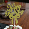 10 PCS Carving Cake Dessert Insert Party Decoration(Gold)