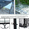 Flower Frame Sunshade Net Balcony Flower Sunscreen Rain Frame Cover Canopy, Specification: 48x24x30cm