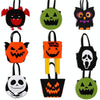 Halloween Felt Candy Bag Party Costume Three-Dimensional Handbag, Color: Scared Skull