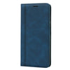 For Xiaomi Poco X3 NFC Frosted Business Magnetic Horizontal Flip PU Leather Case with Holder & Card Slot & Lanyard(Blue)