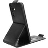 For Samsung Galaxy M56 5G Magnetic Vertical Flip Leather Phone Case with Buckle(Black)