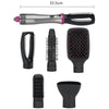 Five-in-one Multifunctional Head-changing Hairbrush Comb Straight Dual-purpose Electric Straight Hair Comb(EU Plug)