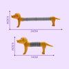 5 PCS Retractable Dog Puzzle Decompression Telescopic Tube Toy(Khaki)