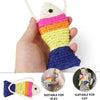Catnip Fish Sisal Scratch Toy - Colourful